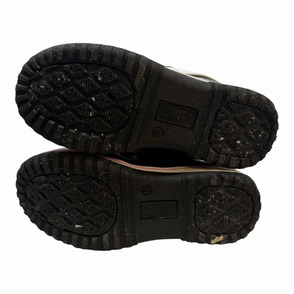 Totes Adventure Gear Girls Black & White Weatherproof Winter Boots - Size‎ 12